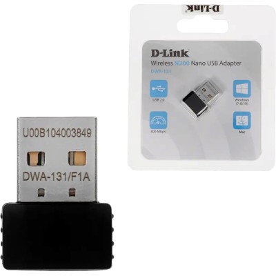 Адаптер DWA-131/F N300 Wi-Fi USB Adapter D-Link