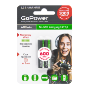 Аккумулятор бытовой GoPower HR03 AAA (00-00015315)