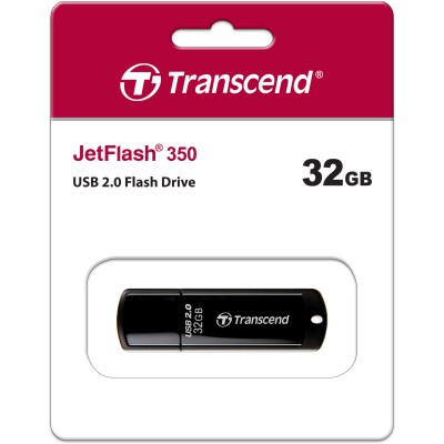 Флеш-накопитель Transcend 32GB JetFlash 350 (Black) USB 2.0