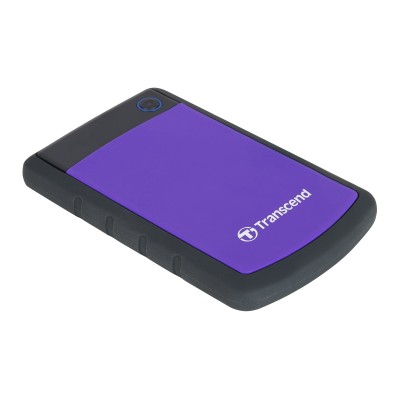 Portable HDD 1TB Transcend StoreJet 25H3 (Purple), Anti-shock protection, One-touch backup, USB 3.1 Gen1, 132x81x16mm, 191g /3 года/